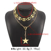 Casual Punk Star CCB Iron Chain Wholesale Pendant Necklace