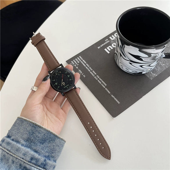 Casual Quartz Watch Alloy Case Leisure Style For Men And Women