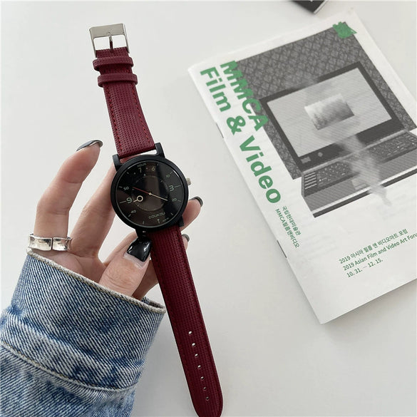 Casual Quartz Watch Alloy Case Leisure Style For Men And Women