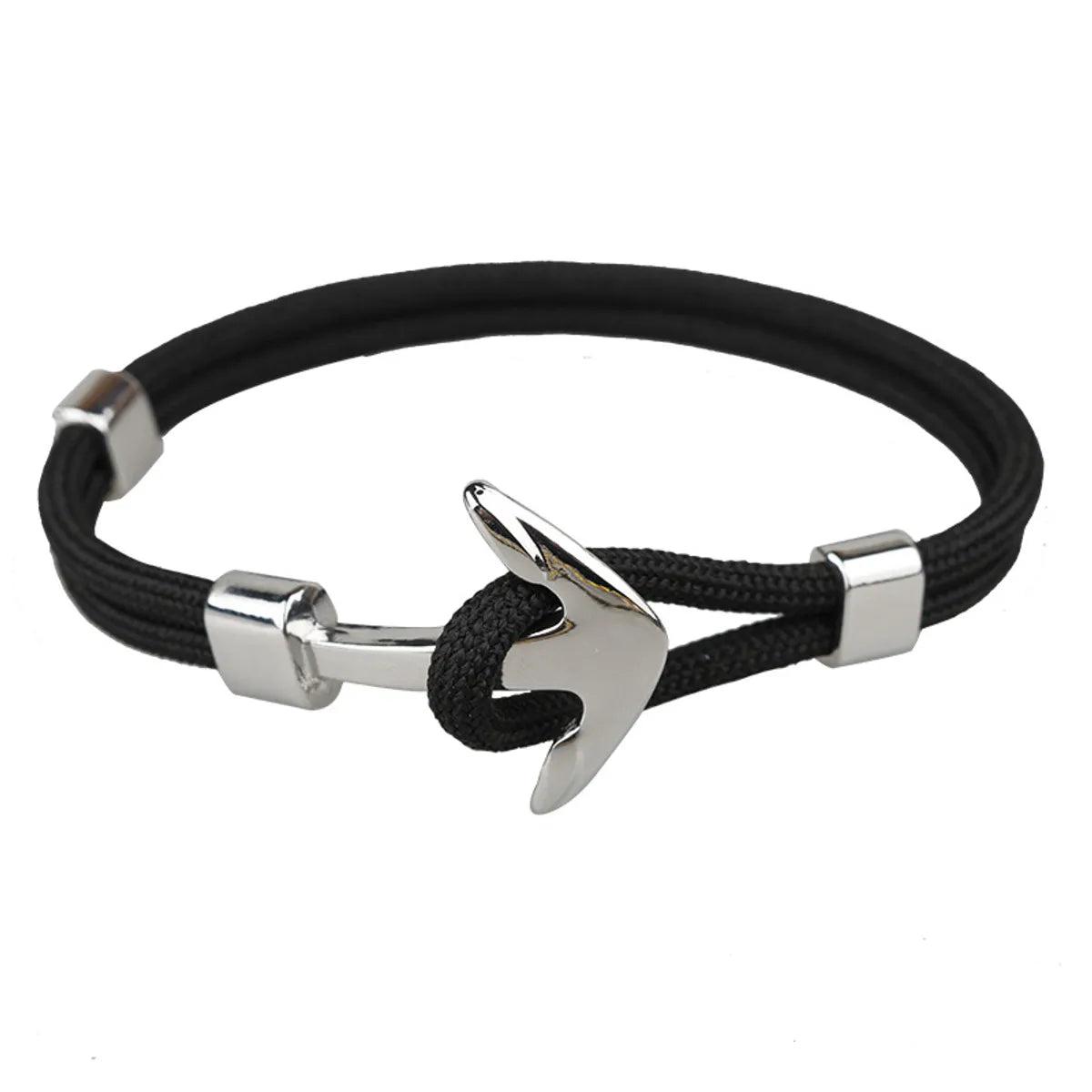 Casual Retro Anchor Alloy Rope Layered Unisex Bracelets