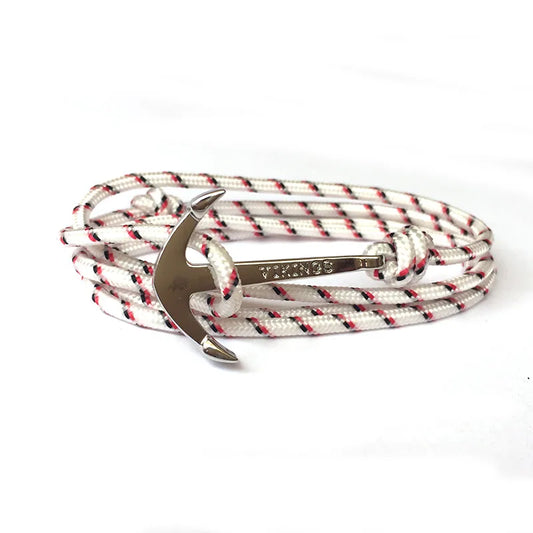 Casual Retro Anchor Alloy Rope Layered Unisex Bracelets