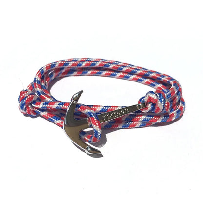 Casual Retro Anchor Alloy Rope Layered Unisex Bracelets