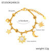 Casual Retro Cross Star Heart Shape 304 Stainless Steel 18K Gold Plated Rhinestones Bracelets In Bulk