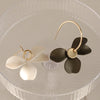 1 Pair Casual Retro Flower Asymmetrical Stoving Varnish Alloy Drop Earrings