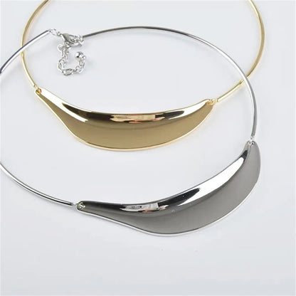 Casual Retro Geometric Gold Plated Silver Plated Copper Alloy Wholesale Choker