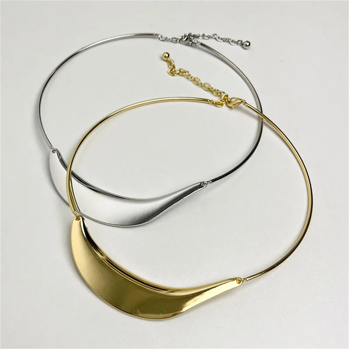 Casual Retro Geometric Gold Plated Silver Plated Copper Alloy Wholesale Choker