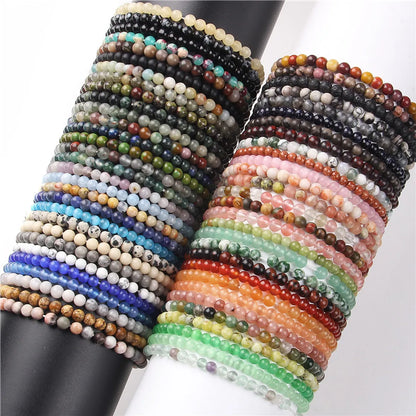 Casual Retro Geometric Natural Stone Agate Bracelets In Bulk