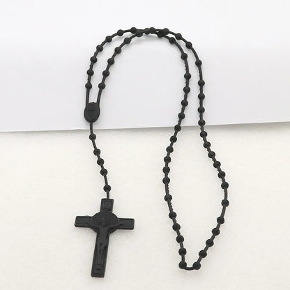 Casual Retro Human Cross Plastic Wholesale Pendant Necklace