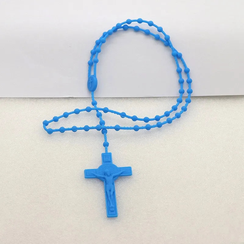 Casual Retro Human Cross Plastic Wholesale Pendant Necklace