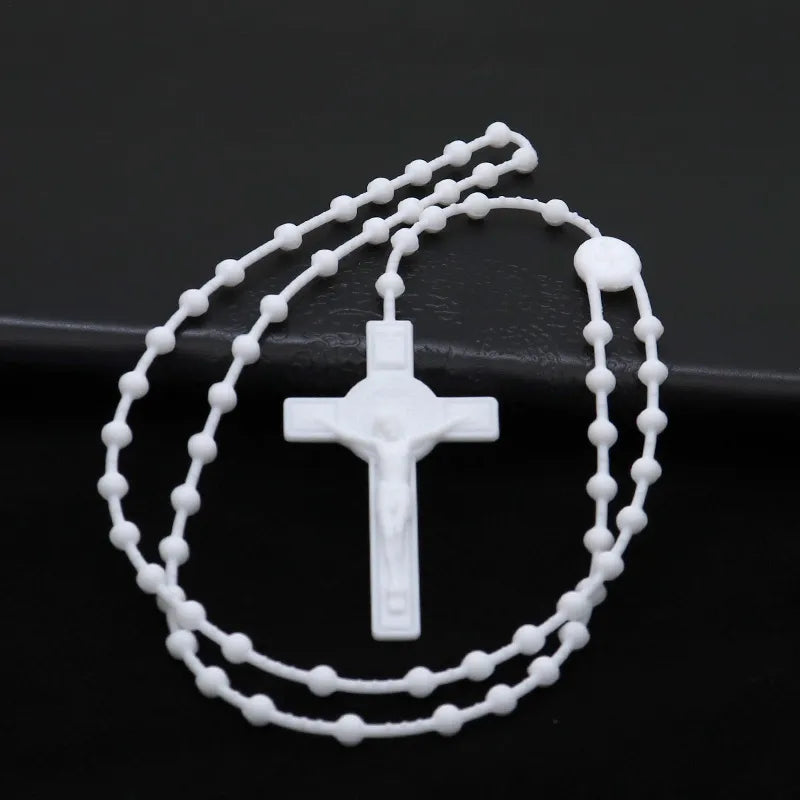 Casual Retro Human Cross Plastic Wholesale Pendant Necklace