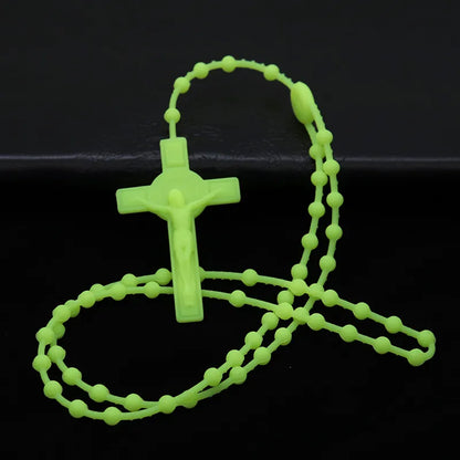 Casual Retro Human Cross Plastic Wholesale Pendant Necklace