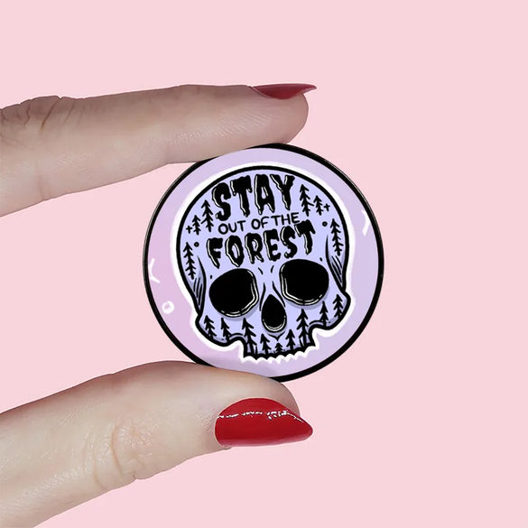 Casual Retro Letter Skull Alloy Women'S Brooches