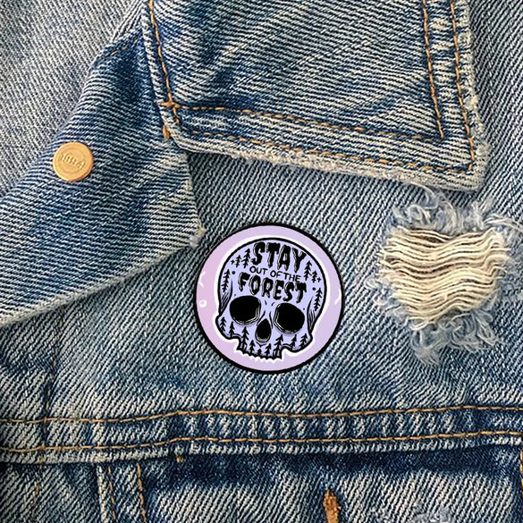 Casual Retro Letter Skull Alloy Women'S Brooches