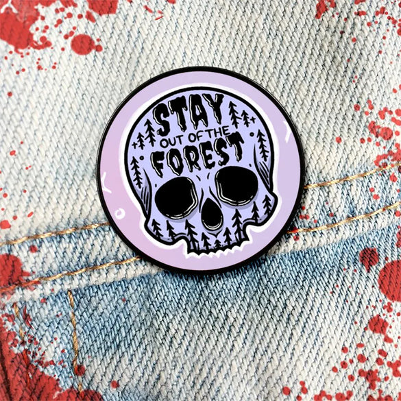 Casual Retro Letter Skull Alloy Women'S Brooches