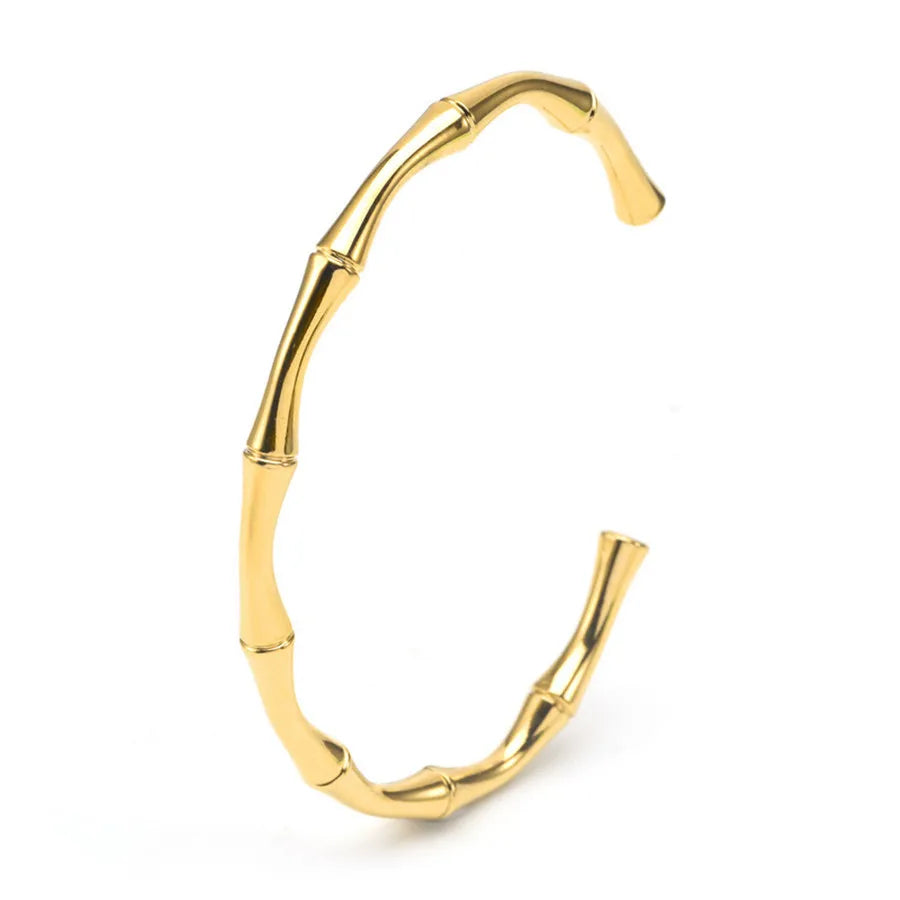 Casual Retro Simple Style Solid Color Alloy Wholesale Bangle