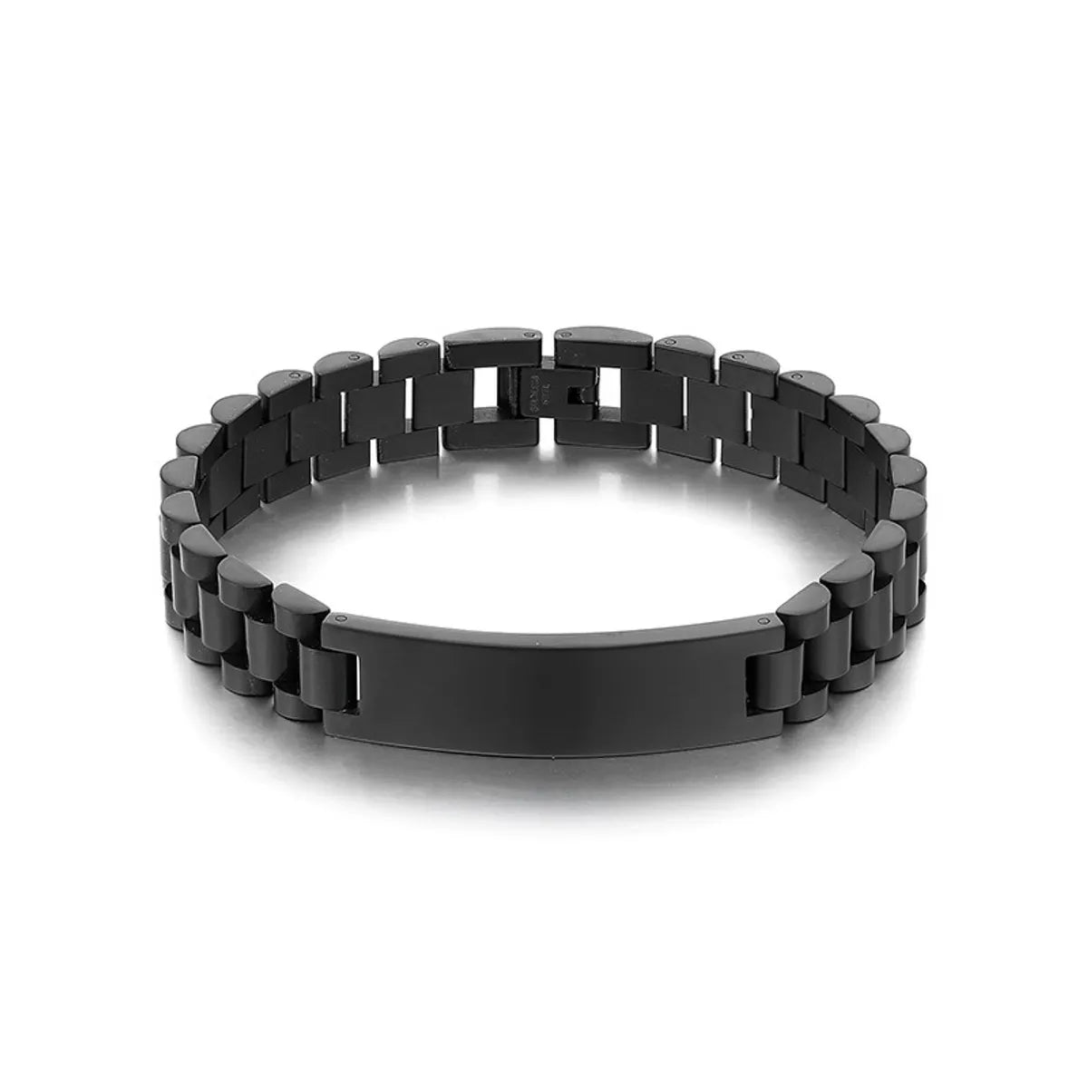 Casual Retro Solid Color Titanium Steel Plating Bracelets