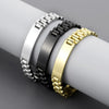 Casual Retro Solid Color Titanium Steel Plating Bracelets