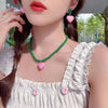 Casual Retro Star Heart Shape Butterfly Arylic Rope Wholesale Pendant Necklace