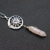 Casual Retro Sun Moon Tree Alloy Natural Stone Crystal Pendant Necklace In Bulk