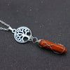 Casual Retro Sun Moon Tree Alloy Natural Stone Crystal Pendant Necklace In Bulk