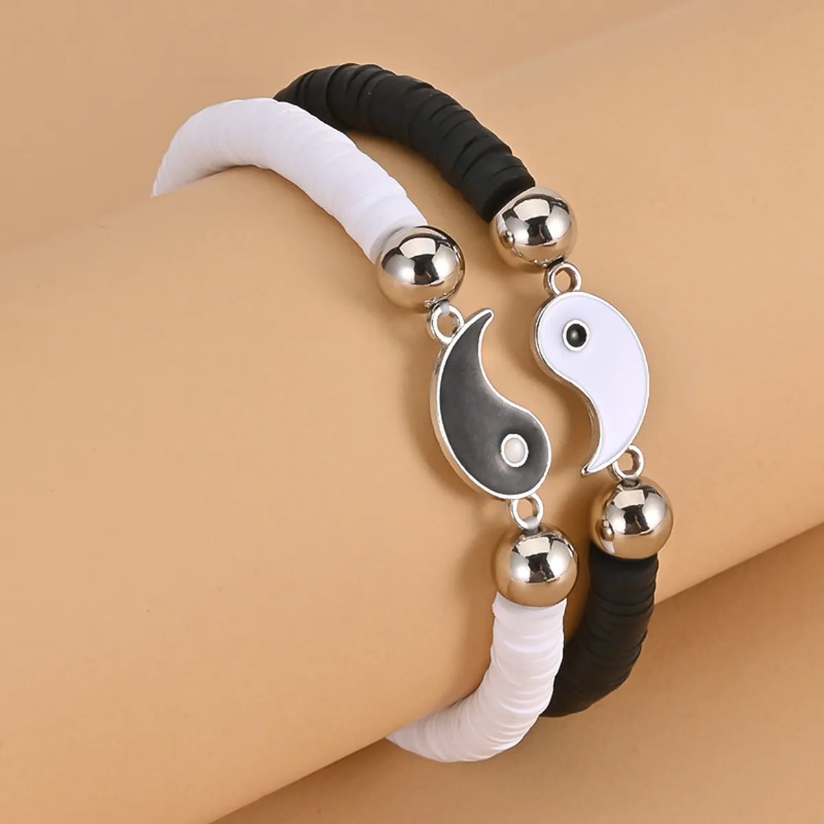 Casual Retro Tai Chi Soft Clay Beaded Unisex Bracelets