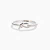 Casual Roman Style Geometric Sterling Silver Plating Inlay Zircon Open Rings