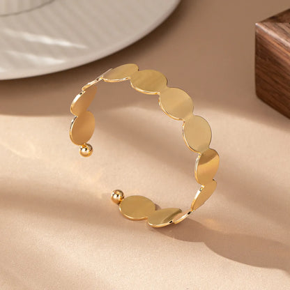 Casual Romantic Round 14K Gold Plated Alloy Wholesale