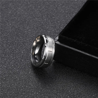 Casual Round 304 Stainless Steel Plating 18K Gold Plated Men'S Rings