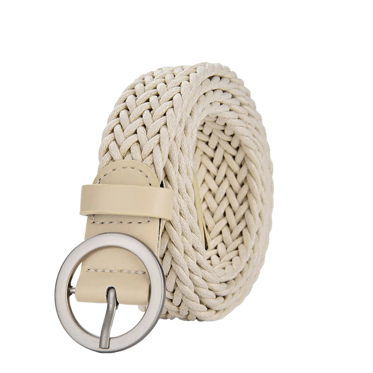 Casual Round Alloy Wax Rope Woven Woven Belt Unisex Woven Belts