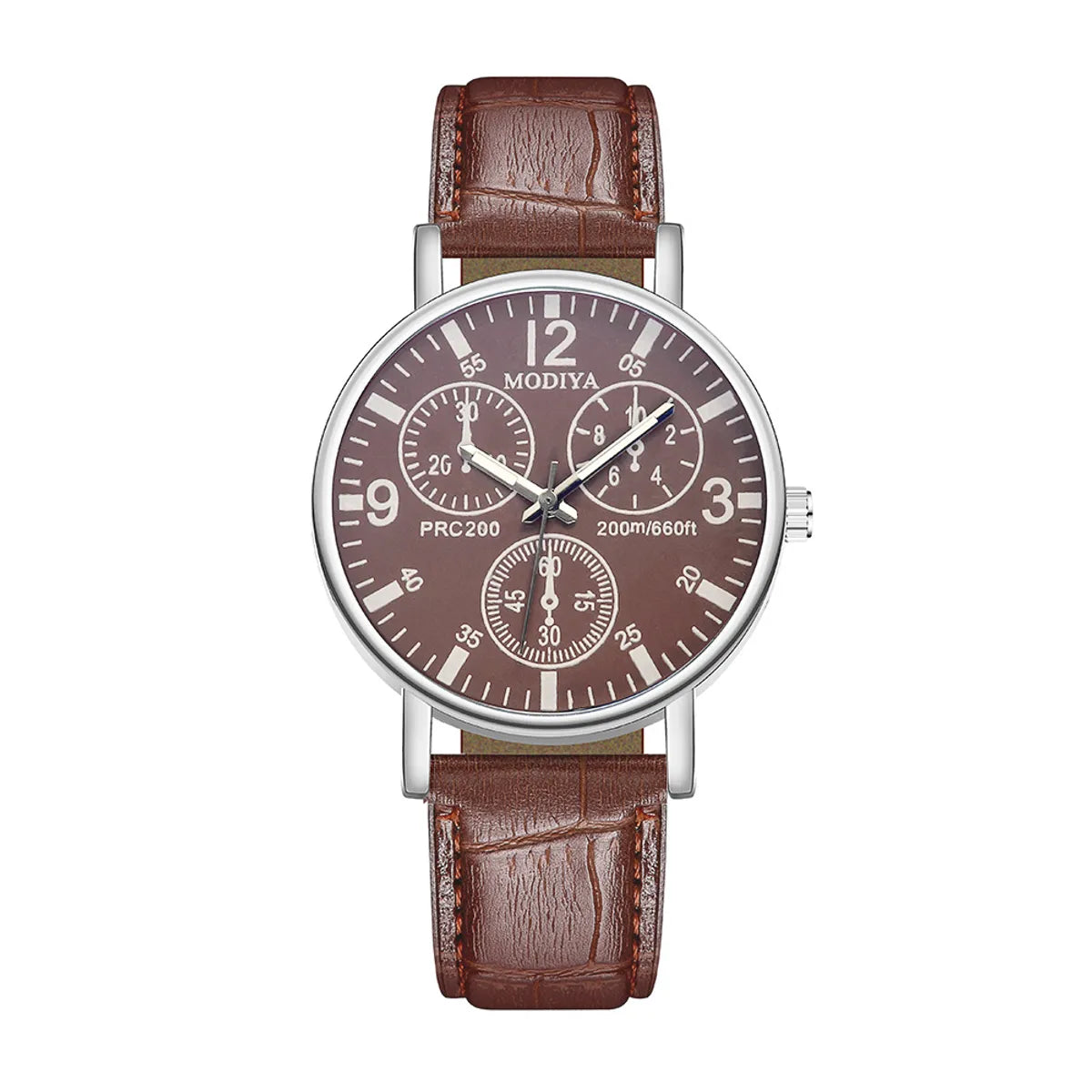 Casual Round Buckle Quartz Men'S Watches