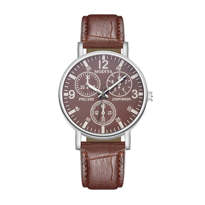 Casual Round Buckle Quartz Men'S Watches