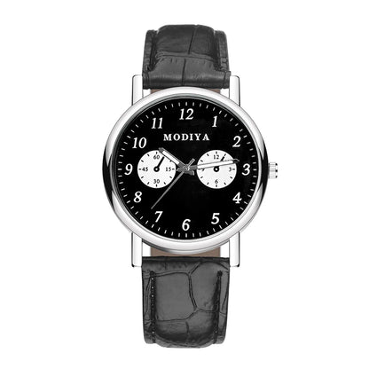 Casual Round Buckle Quartz Men'S Watches