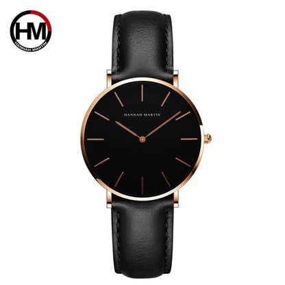 Casual Round Buckle Quartz Women'S Watches