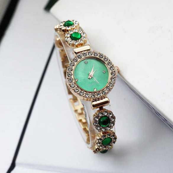Casual Round Jewelry Buckle Quartz Women'S Watches