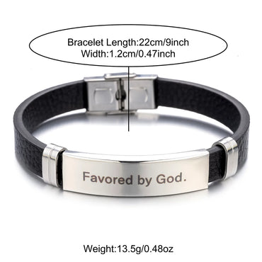 Casual Round Letter 304 Stainless Steel Silica Gel Buckle Men'S Bracelets