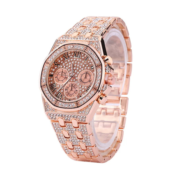 Casual Round Single Folding Buckle Quartz Men'S Watches