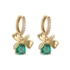 Casual Shiny Bow Knot Copper Plating Inlay Zircon 18k Gold Plated Earrings Necklace