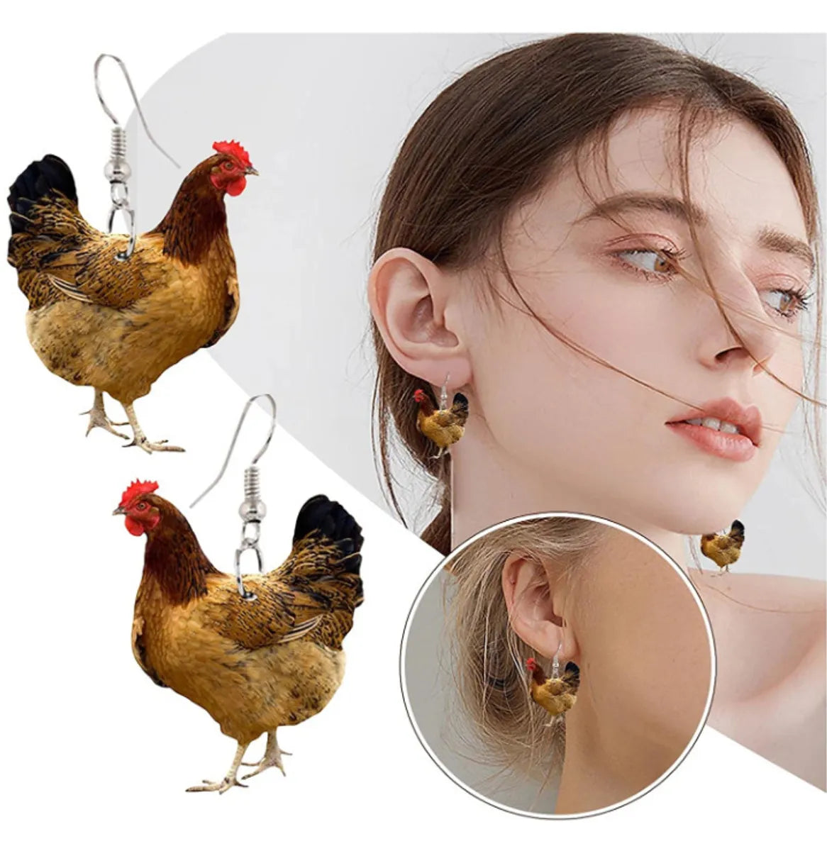 Casual Simple Style Animal Arylic Women's Drop Earrings