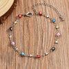 Casual Simple Style Animal Eye Butterfly Alloy Chain Women'S Anklet