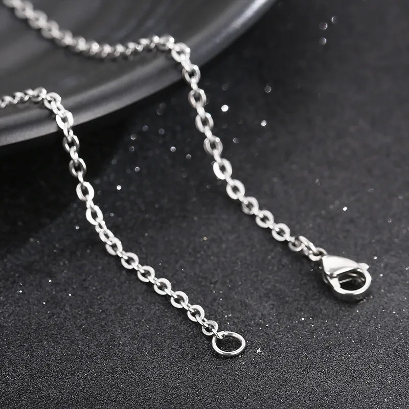 Casual Simple Style Astronaut Stainless Steel Inlay Artificial Gemstones Sweater Chain