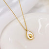 304 Stainless Steel 18K Gold Plated Casual Simple Style Plating Avocado Acrylic Earrings Necklace