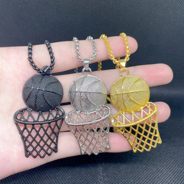 Casual Simple Style Basketball Alloy Zinc Alloy Men'S Pendant Necklace