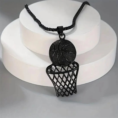 Casual Simple Style Basketball Alloy Zinc Alloy Men'S Pendant Necklace