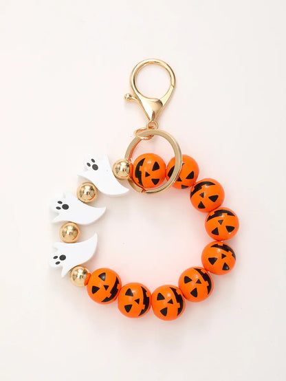 Casual Simple Style Bat Wood Beaded Halloween Keychain