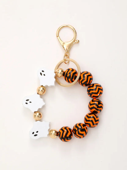 Casual Simple Style Bat Wood Beaded Halloween Keychain