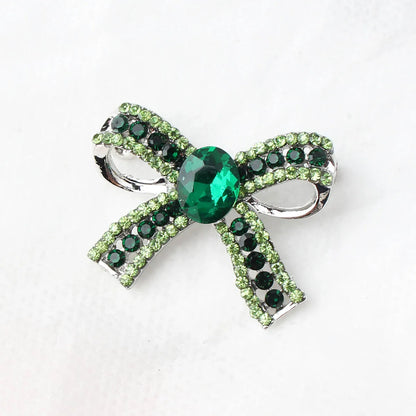 Casual Simple Style Bow Knot Alloy Inlay Rhinestones Unisex Brooches