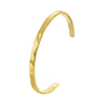 Casual Simple Style C Shape Copper 18k Gold Plated Cuff Bracelets In Bulk