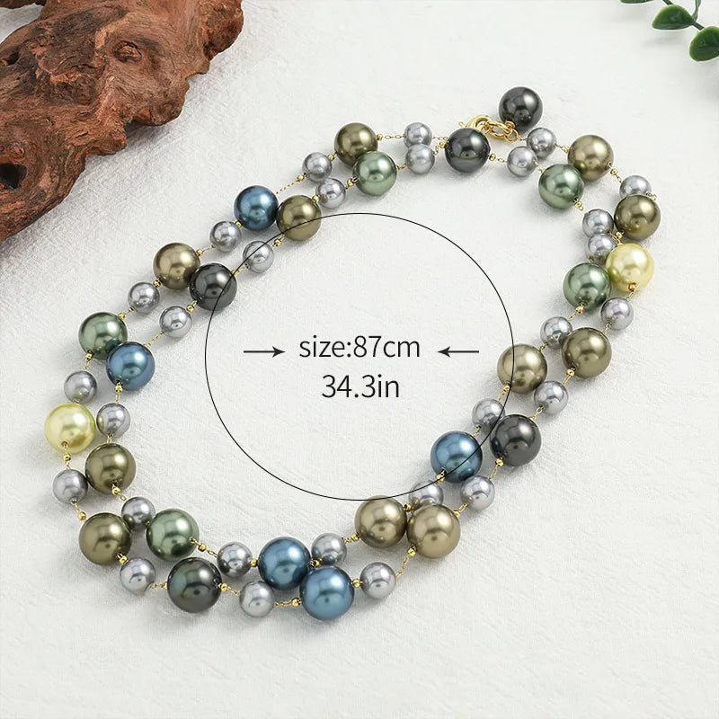 Casual Simple Style Classic Style Round Copper Beaded Women'S Necklace