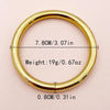 Casual Simple Style Classic Style Solid Color 304 Stainless Steel 14K Gold Plated Bangle In Bulk