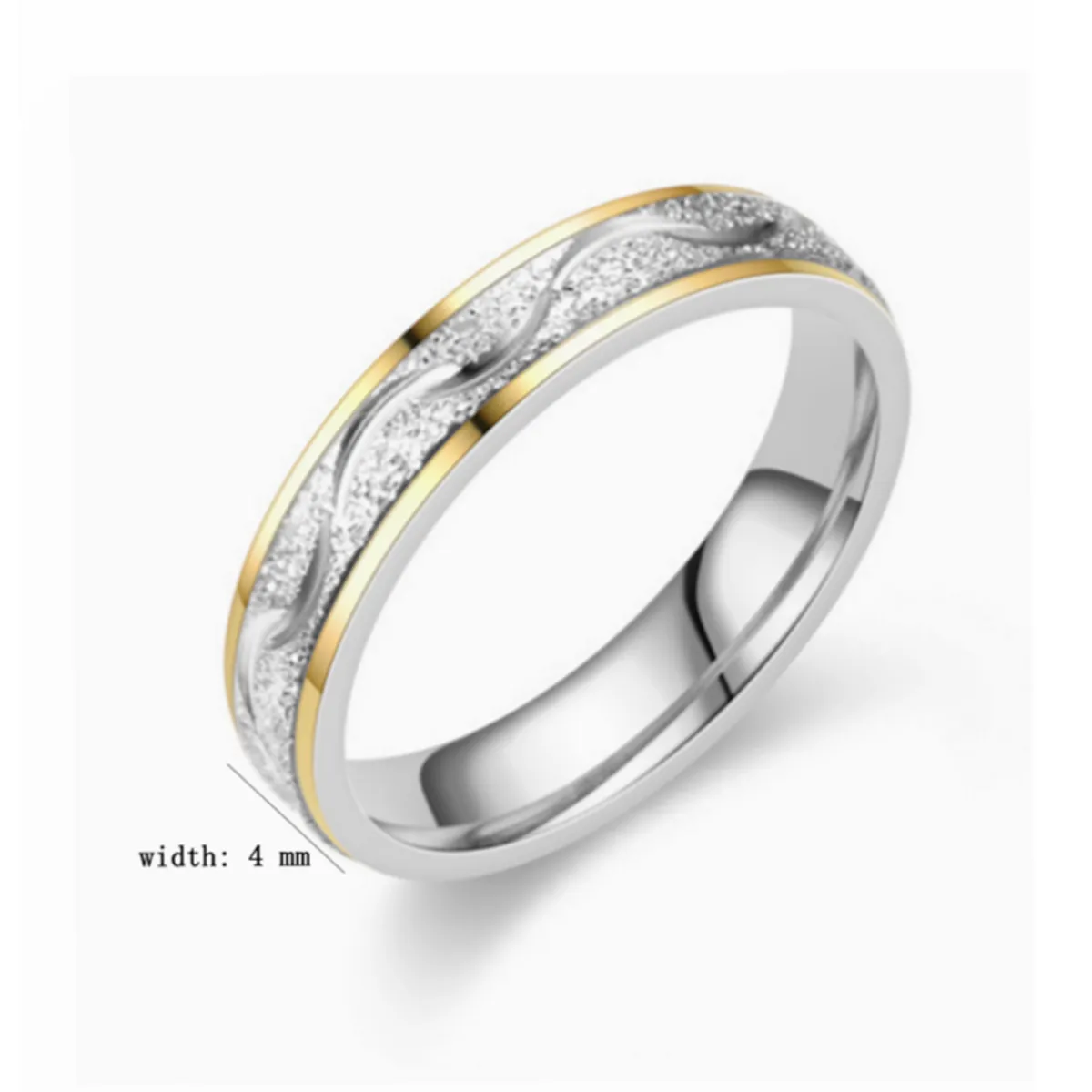 Casual Simple Style Classic Style Solid Color Titanium Steel Rings